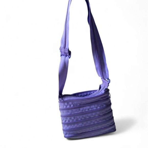 ZIPIT Purple Monster Face Crossbody Bag – Fun & Functional Zipper Purse - Picture 6 of 7